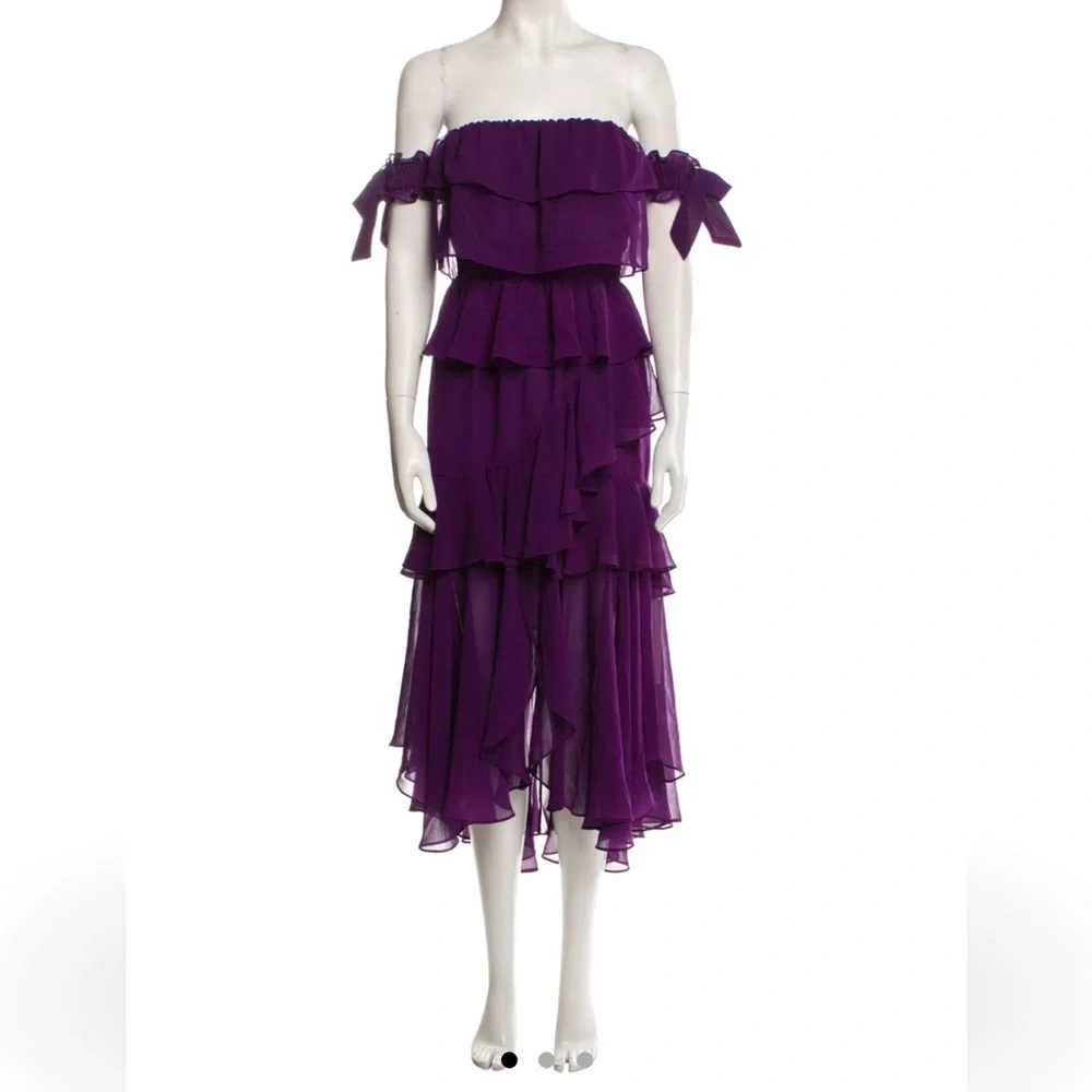 MISA Los Angeles 🍇 Sexy Burgundy Long dress, Size XS, Great condition - Picture 1 of 3